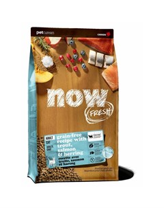 Now Fresh Grain Free Fish Adult Recipe CF сухой корм для взрослых кошек всех пород для чувствительно Now natural holistic