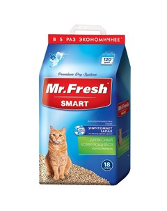 Mr Fresh Smart наполнитель для короткошерстных кошек 18 л Mr. fresh