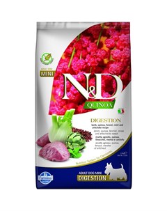 N D Quinoa Digestion Lamb Mini сухой корм для взрослых собак мелких пород при проблемах с ЖКТ с ягне Farmina