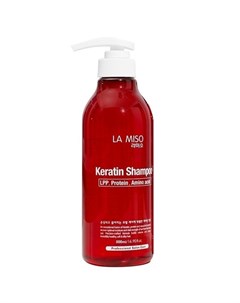Шампунь Keratin Shampoo Укрепляющий с Кератином 500 мл La miso