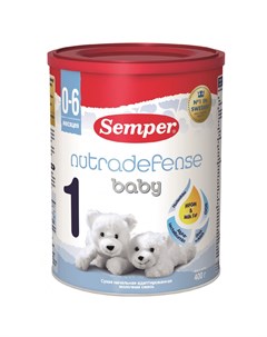 Молочная смесь Nutradefense 400 г 0 6 месяцев Semper