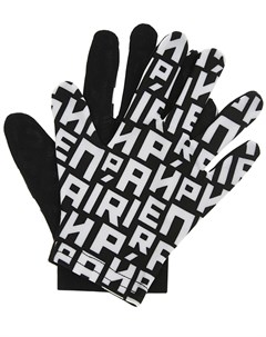 Черно белые перчатки с логотипом Prairie