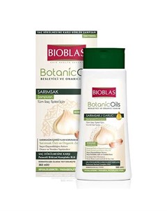 Шампунь для волос с экстрактом чеснока и оливковым маслом против выпадения волос 360 мл Bioblas