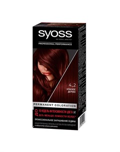 Краска для волос Salonplex тон 4 2 Красное дерево 50 мл Syoss