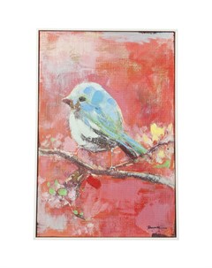 Картина bird красный 40x60x5 см Kare