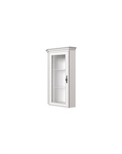Шкаф с витриной tiffany 1vu белый 51 8x122x51 8 см Анрэкс