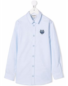 Рубашка оксфорд с вышитым логотипом Kenzo kids