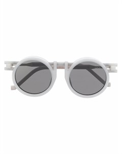 Солнцезащитные очки в круглой оправе из коллаборации с Kengo Kuma Vava eyewear