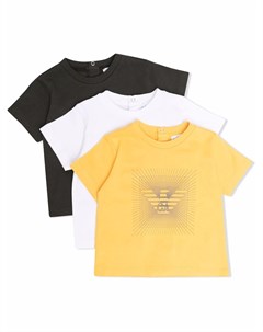 Комплект из трех футболок с логотипом Emporio armani kids