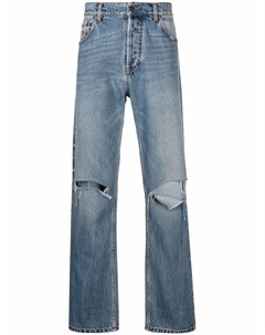 Прямые джинсы с прорезями Msgm