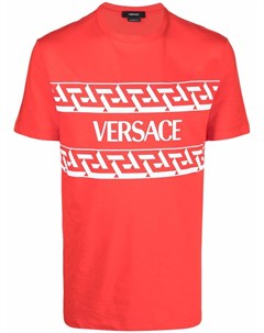 Рубашка с принтом Greca Key Versace