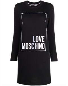 Платье футболка длины мини Love moschino