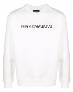 Толстовка с круглым вырезом и логотипом Emporio armani