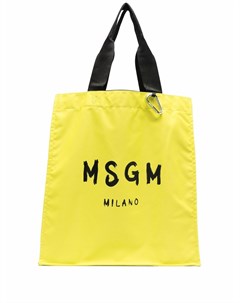 Большая сумка тоут с логотипом Msgm