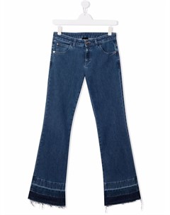 Расклешенные джинсы низкой посадки Versace kids