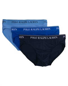 Комплект из трех трусов брифов с логотипом Polo ralph lauren