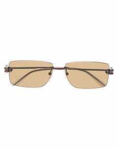 Солнцезащитные очки в безободковой оправе Bottega veneta eyewear