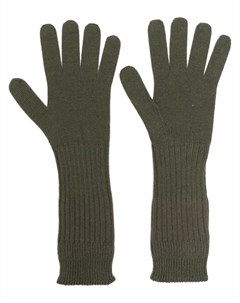 Шерстяные перчатки в рубчик Jil sander