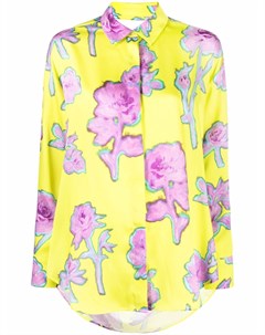 Блузка с длинными рукавами и цветочным принтом Msgm