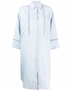 Платье рубашка с декоративной перфорацией Aeron
