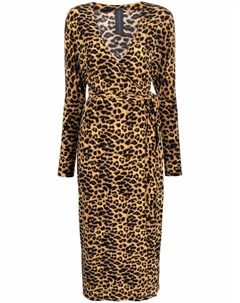 Платье миди с леопардовым принтом Norma kamali