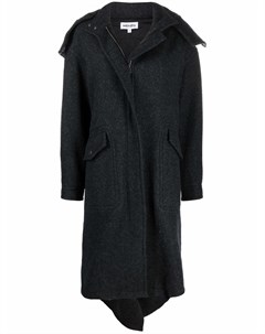 Шерстяное пальто миди с потайной застежкой Kenzo