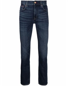Узкие джинсы Bleecker Flex с эффектом потертости Tommy hilfiger
