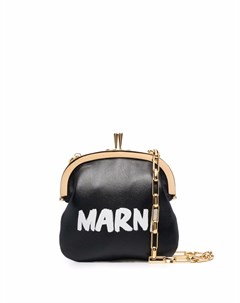 Мини сумка через плечо с логотипом Marni