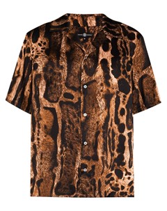 Шелковая рубашка Ocelot с леопардовым принтом Edward crutchley