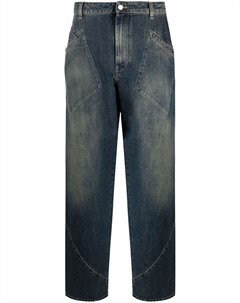 Прямые джинсы с эффектом потертости Alberta ferretti
