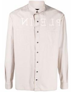 Джинсовая рубашка с вышитым логотипом Philipp plein
