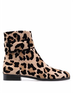 Ботинки с леопардовым принтом Sergio rossi