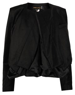Укороченный бархатный пиджак Comme des garcons