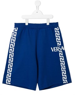 Шорты с узором Greca Versace kids