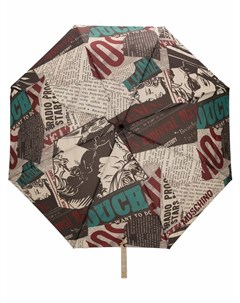 Зонт с графичным принтом Moschino