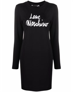 Платье с логотипом Love moschino