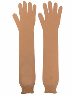 Длинные перчатки с вышитым логотипом No21