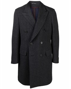 Двубортное шерстяное пальто Canali