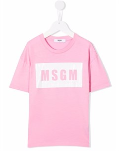 Футболка с логотипом Msgm kids