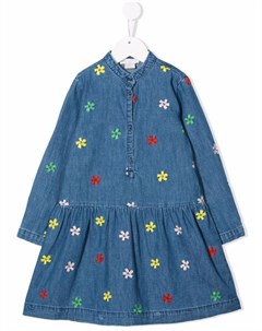 Платье миди с цветочной вышивкой Stella mccartney kids