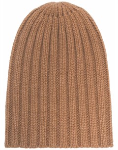 Кашемировая шапка бини в рубчик Laneus