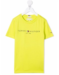 Футболка из органического хлопка с логотипом Tommy hilfiger junior