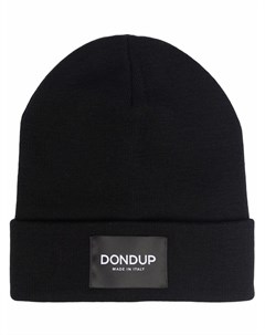 Шапка бини с нашивкой логотипом Dondup