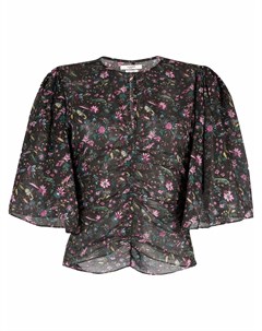 Присборенная блузка с цветочным принтом Isabel marant etoile