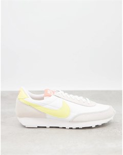 Бело желтые кроссовки Daybreak Nike