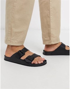 Черные сандалии с пряжками Asos design
