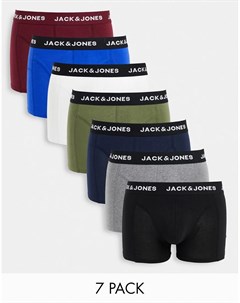 Набор из 7 разноцветных боксеров брифов Jack & jones