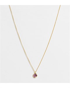 Эксклюзивное позолоченное ожерелье с кристаллом светло розового цвета Orelia