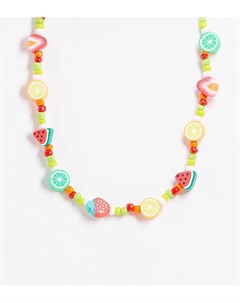 Эксклюзивное ожерелье из бусин с разноцветным дизайном в виде фруктов Pieces