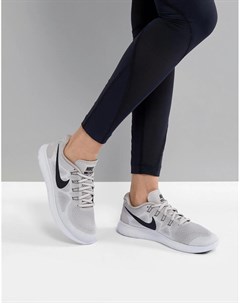 Серебристые кроссовки Free Run Nike running